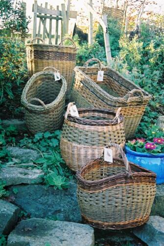 Selection of willow baskets